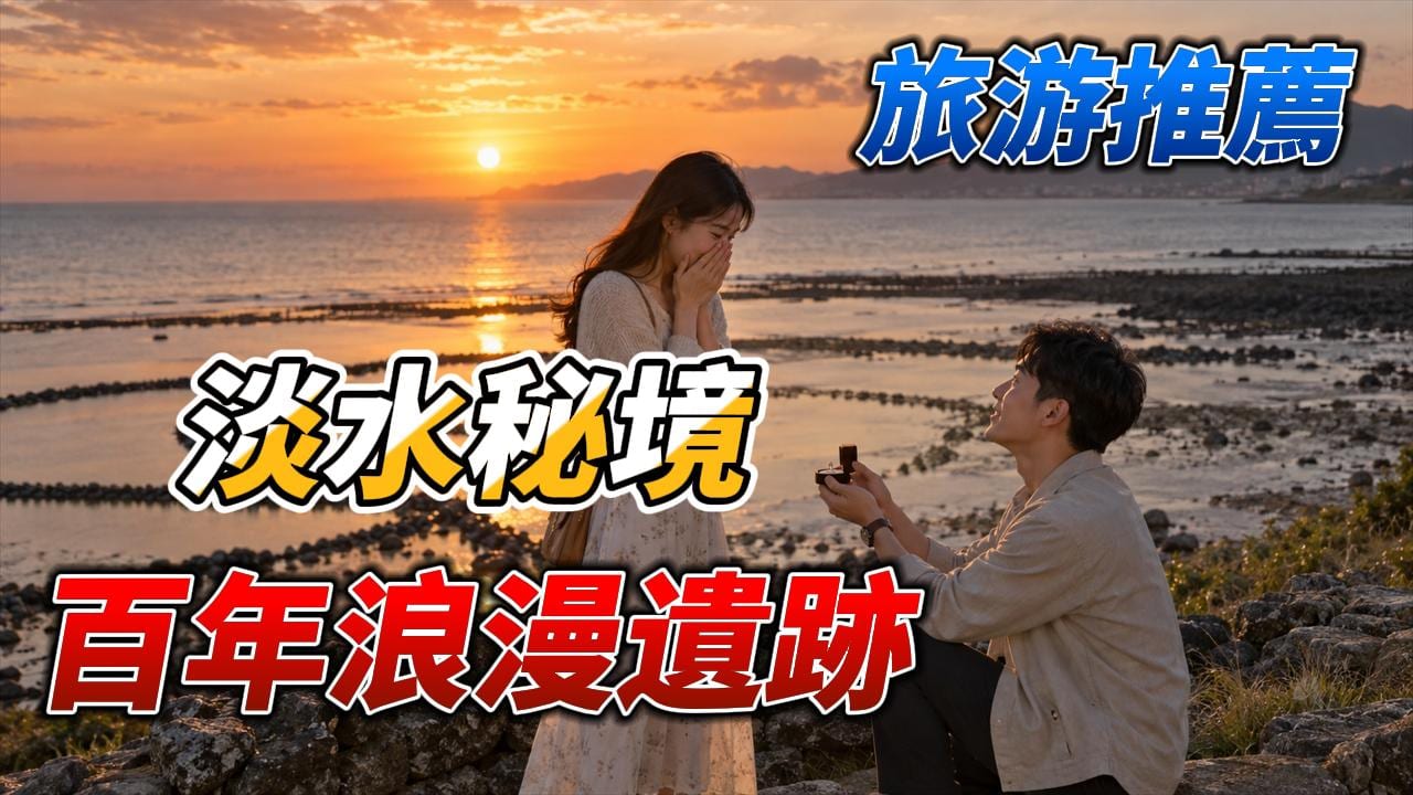 百年浪漫遺跡,淡水私藏秘境 旅游推薦 淡水石滬心-照片 1